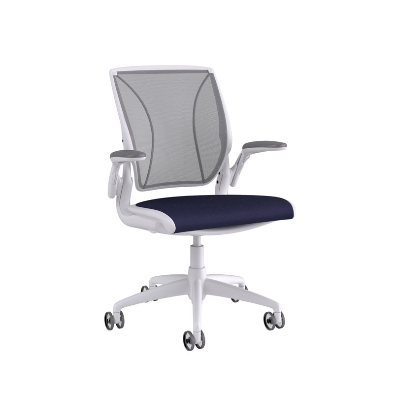 Diffrient World Wool Task Chair, White, Catena/Caraway, Corde/Medium Gray
