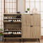 Shoe Storage Cabinet For Foyer, Hallway Slim Entryway Freestanding Wood Hidden Shoe Organizer With Flip Doors-1342645179