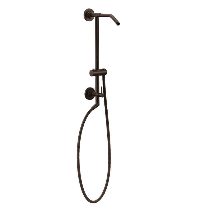 Moen Annex Rail Slide Bar Shower Pipe, Matte Black