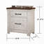 Table de chevet 2 tiroirs