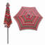 PARAPLUIE 9 pi 9 rayures rouges-1325950007