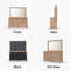 Commode double 7 tiroirs avec miroir COLAMY ATELIER