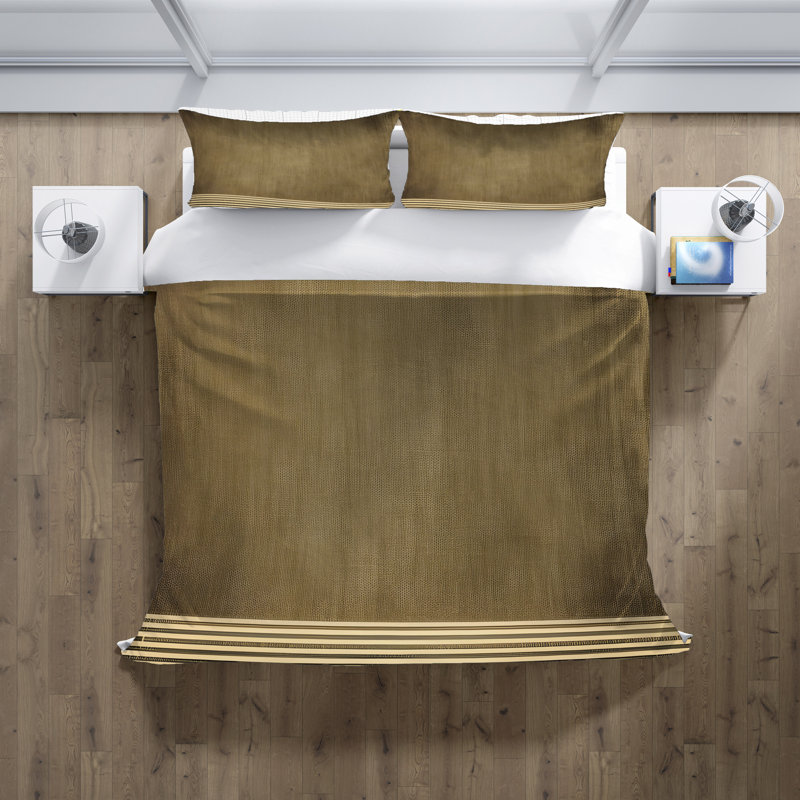 Polyester Abstract Duvet Cover, King Duvet Cover + 2 King Shams