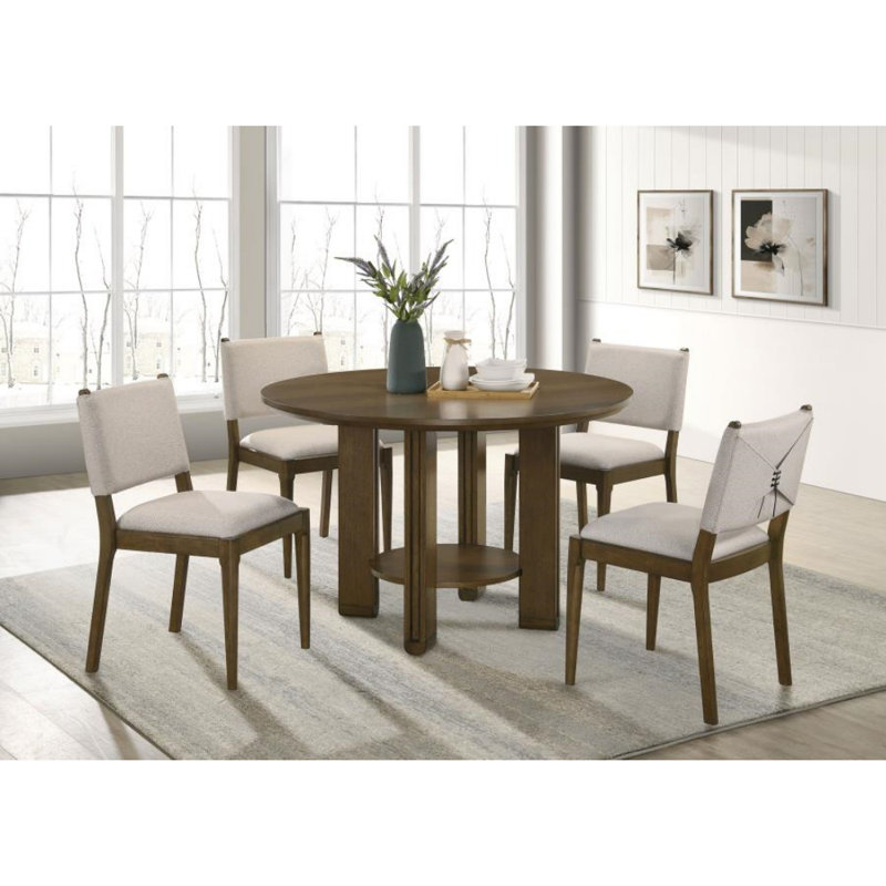 Baldwin 5-piece Round Dining Table Set