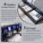 Bed Frame with Storage Headboard, LED Lights/Storage Headboard Charging Station, Modern 4-Drawers with Fluted King Size Wood Platform Bed Frame-339848196-339848249
