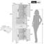 Armoire de rangement autoportante avec 4 portes, un compartiment ouvert et un tiroir-1953986338