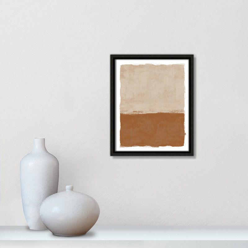 «Carmel Crush II» par Natalie Carpentieri, L 9,5 po x H 11,5 po, Flottant espresso
