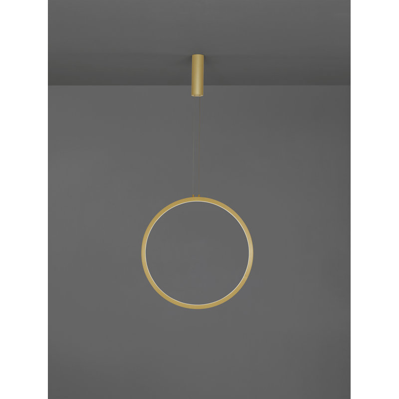 1 - Light Gold LED Single Pendant