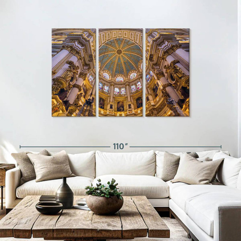 Rorry Granada Cathedral Interior, 48" H x 74" W