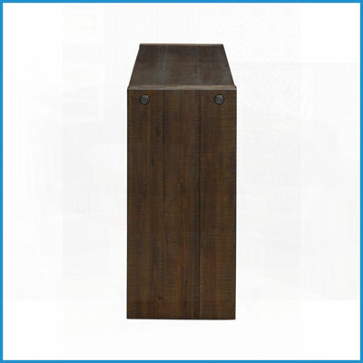 Table basse de 54 po en bois massif pour le salon, l'entrée et Cuisine - Style moderne avec grain naturel