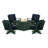 Braxton 5-Piece Deep Seating Swivel Conversation Set with Fire Pit Table-68603219-128126273