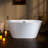 54'' x 29.5'' Freestanding Soaking Acrylic Bathtub-74466588