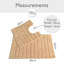Linear Ribbed Two Piece Bath Mat Set-20107125