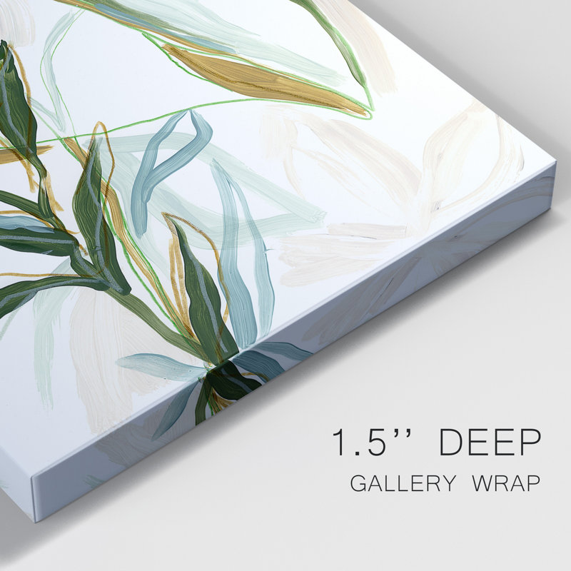 Impression sur toile tendue, Tropical Impromptu III, H 18 po x l 12 po x P 1 po