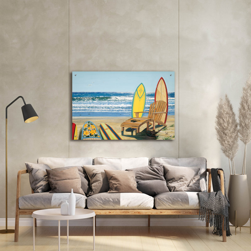 Art mural en verre Dovecove «Board Meeting» par Scott Westmoreland, H 24 po x l 36 po x P 0,2 po