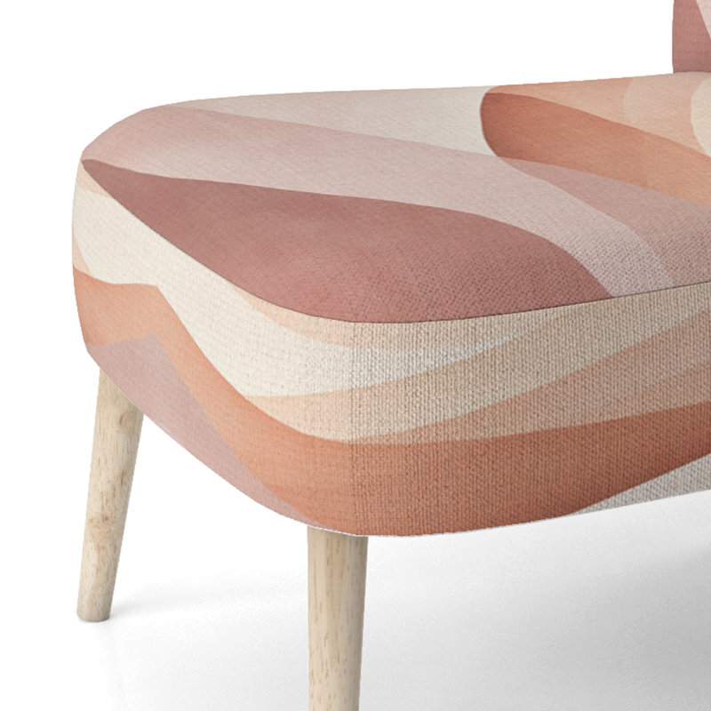Chaise d'appoint abstraite minimalisme rembourrée V, Chaise d'appoint sans accoudoirs