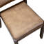 L'ensemble de table de cuisine 5 pièces comprend une table de cuisine ronde et 4 chaises de salle à manger empilables en tissu de polyester brun, finition noyer antique-1852032494-1825809830-1825809828