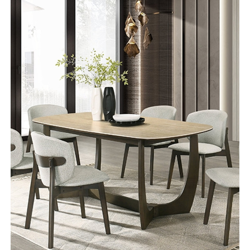 Table de salle à manger Davita avec plateau en céramique