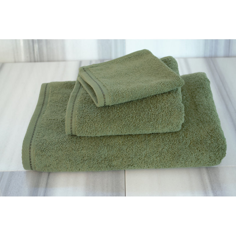 Diamond Bright - Cotton Towel Set, Hunter Green