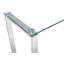 Chinue 120cm Glass Top Console Table