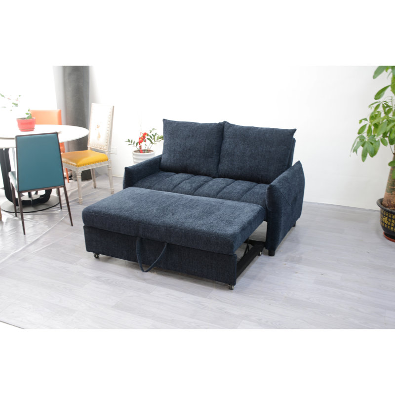 Bleu marine avec port de charge et futon compartiment de rangement pratique, sacs et coussins de siège réglables