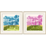 Palm Spring Blue & Pink Print by Dana Gibson
