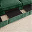 Canapé en velours vert RSF-368482414-368482412