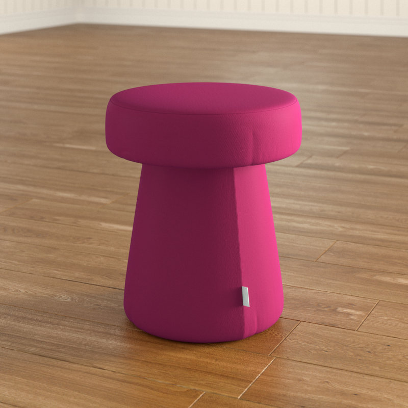 Solid + Manufactured Wood Accent Stool, Fuchsia