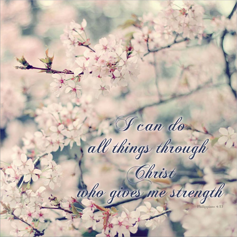 «Do All Things With Christ» par Sarah Gardner - reproduction d'art sur toile tendue, H 24 po x l 24 po x P 1,5 po