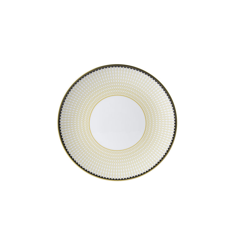 Handmade Bone China Salad/Dessert Plate, Ochre