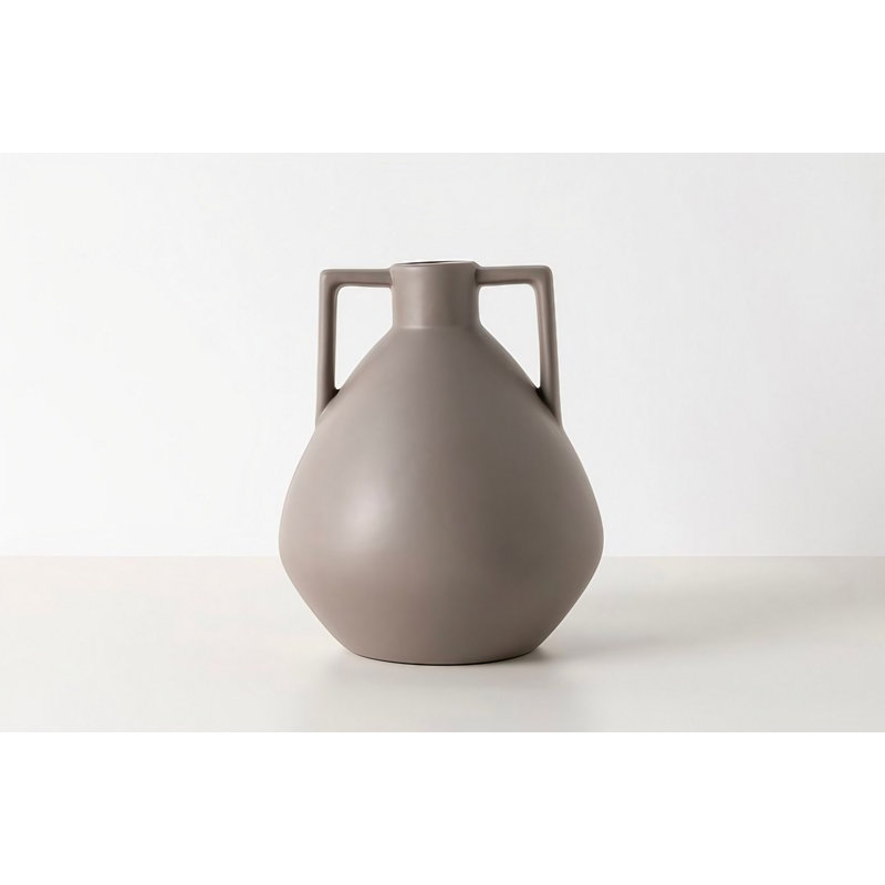 Clytie Ceramic Table Vase, 22cm H x 22cm W x 27cm D, Mink