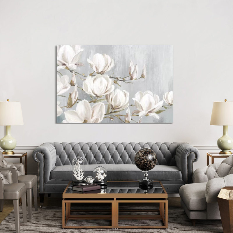 White Magnolia by Eva Watts - Wrapped Canvas Print, Wrapped Canvas, 152.5 cm H x 101.5 cm W
