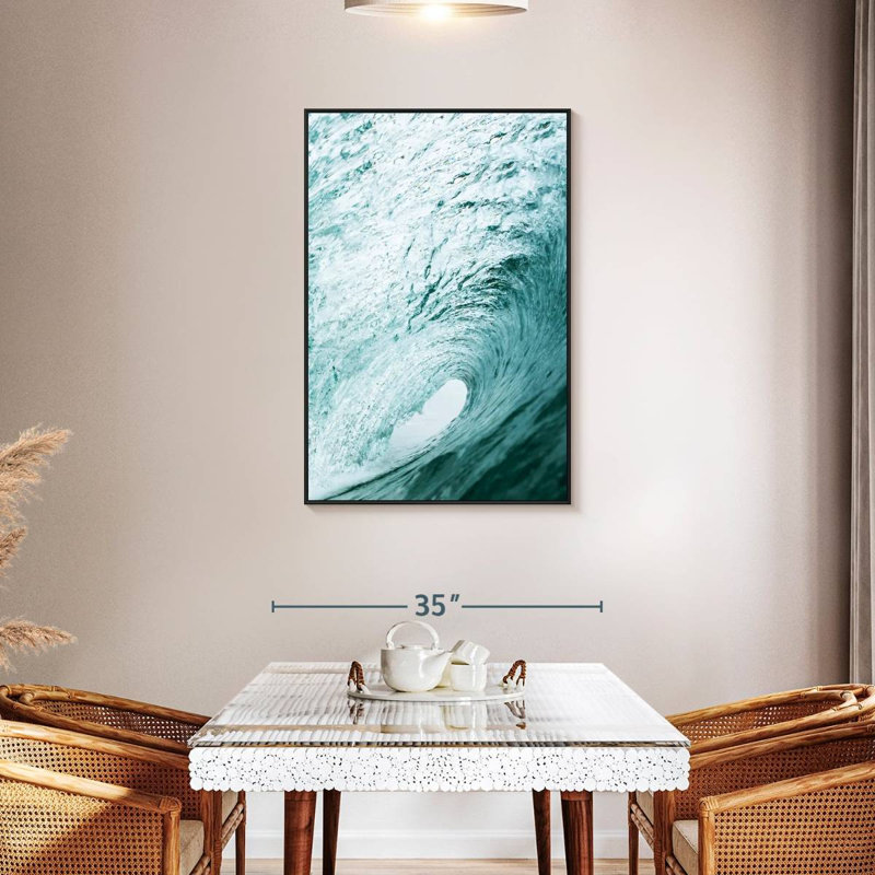 Wave Tube, Floating Frame Black, 29" X 43"