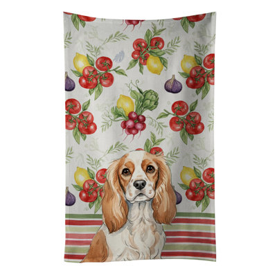 Blenheim Cavalier Spaniel Vegetables Kitchen Towel