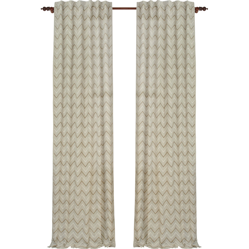 Semi Sheer Curtain, 50" W x 96" L