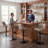 Zager Faux Leather Swivel Adjustable Height Bar Stool -915017403