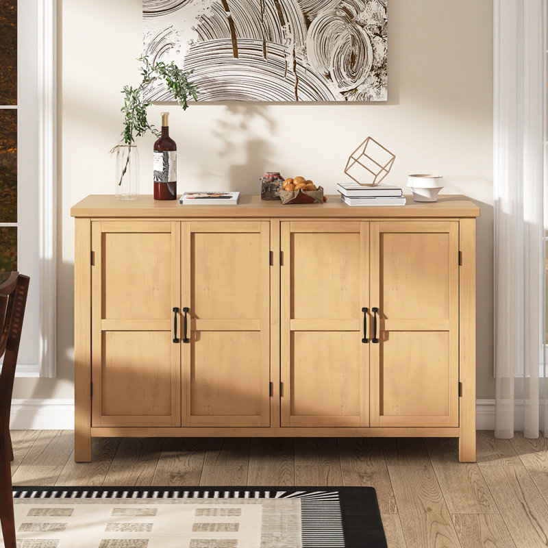 Buffet 51 "à 4 portes avec tablettes réglables 51", Bois