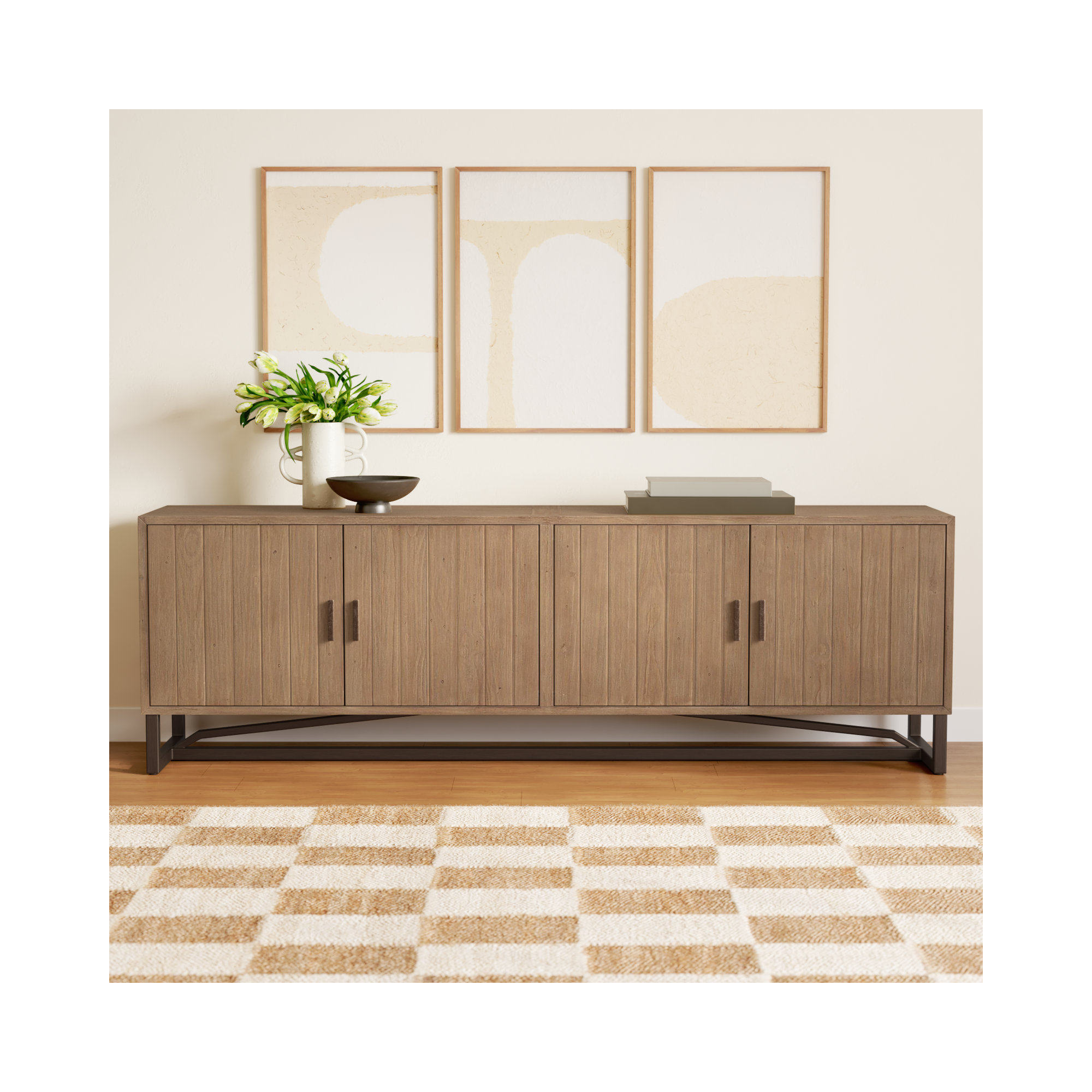 Lopez Media Console, Natural