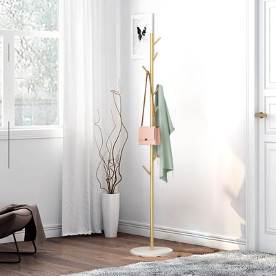 Coat Rack Freestanding, Used In The Bedroom Living Room Office To Hang Clothes, Hats, Bags