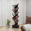 Bibliothèque à 9 niveaux avec bibliothèque à tiroirs, bibliothèque moderne, bibliothèque sur pied, tablettes utilitaires pour le bureau à domicile, le salon, la chambre à coucher
