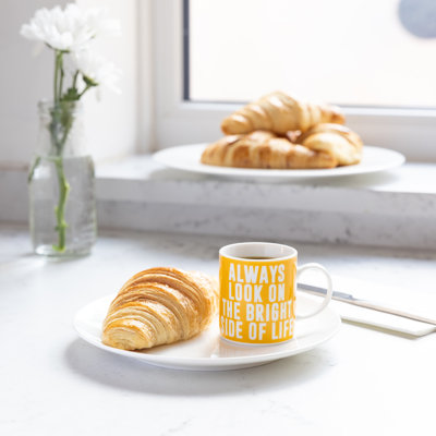 KitchenCraft 80ml Porcelain "Always Look" Espresso Cups