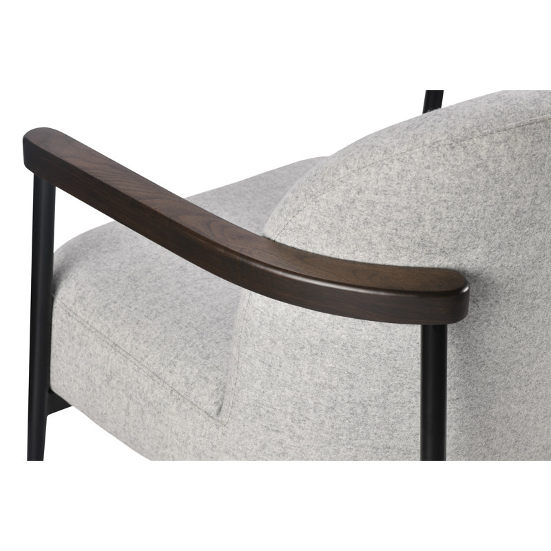 Bloomy Lounge Chair, Silver Wool