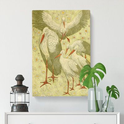 Van Hoytema, Theo Stork Family by Theo Van Hoytema - Wrapped Canvas Print