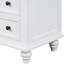 3 armoires en blanc - intérieur spacieux pour la vie organisée Table de bout Ustyle avec plateau escamotable-1731004480