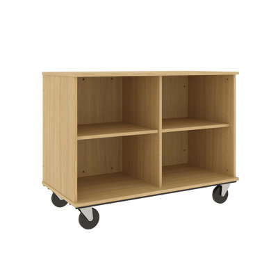 Mobile 4 Compartment Manufactured Wood Cubby
