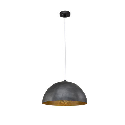 Arnott 1-Light Industrial Dome Pendant Light Fixture