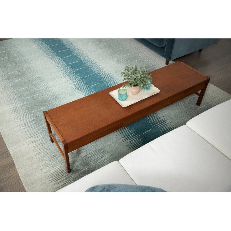 Contemporary Ombre Area Rug, Rectangle 4' x 6'