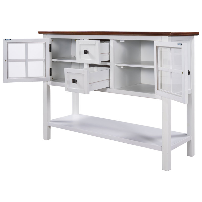 Console 45 po Mosheim, Brun, Blanc