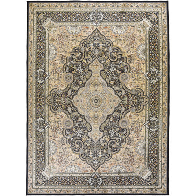 Coldiron Damask Hand Woven Area Rug