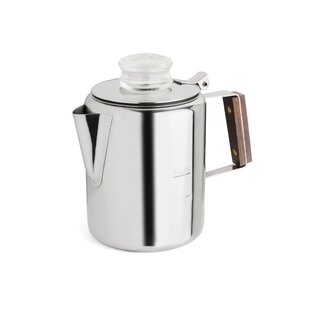 Stansport Aluminum Percolator Coffee Pot, 20 Cup